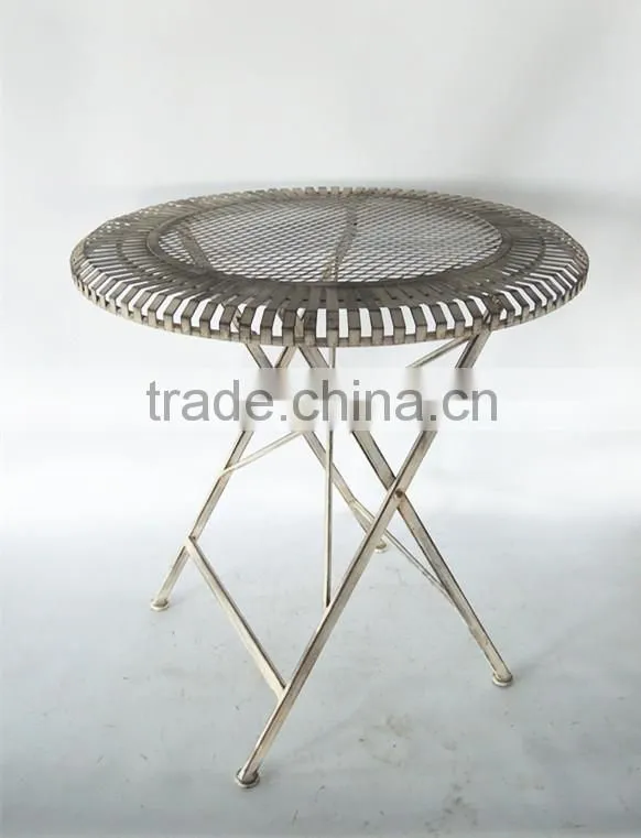 French folding wrought iron outdoor table
