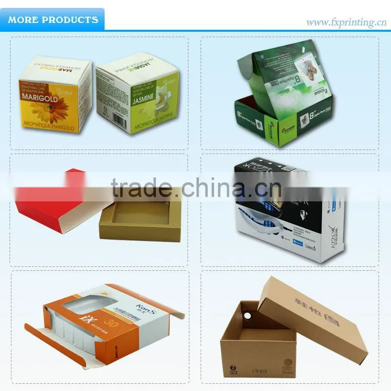 Full Color Printed Matte Laminated Paper Cardboard Packaging Box for Shoes