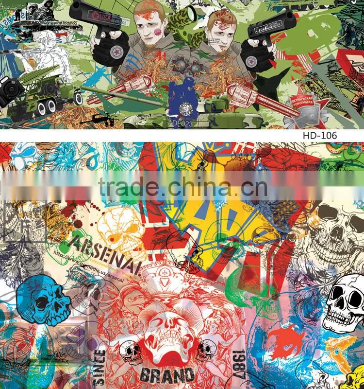 HD-102 CARLIKE Air Bubble Free Colorful Bomb Sticker For Car