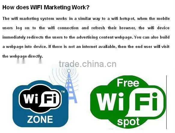 Hot sale small size wifi advertising device-adwifi mini
