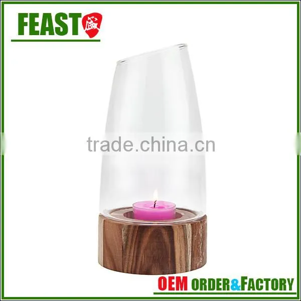 2015 NEW design wedding decorative glass jar candle