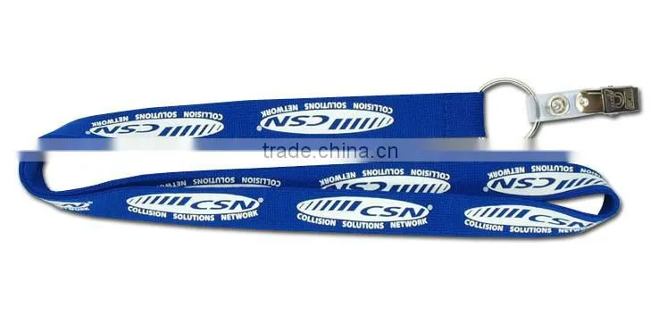 Colorful tube lanyard / flat lanyard string / narrow lanyard with bulldog clip