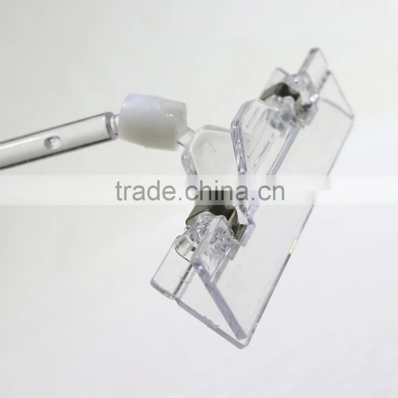 Durable transparent POP sign holder for display