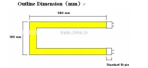 18W T8 LED U-shaped Tube lights 120-305V CE/RoHS/UL
