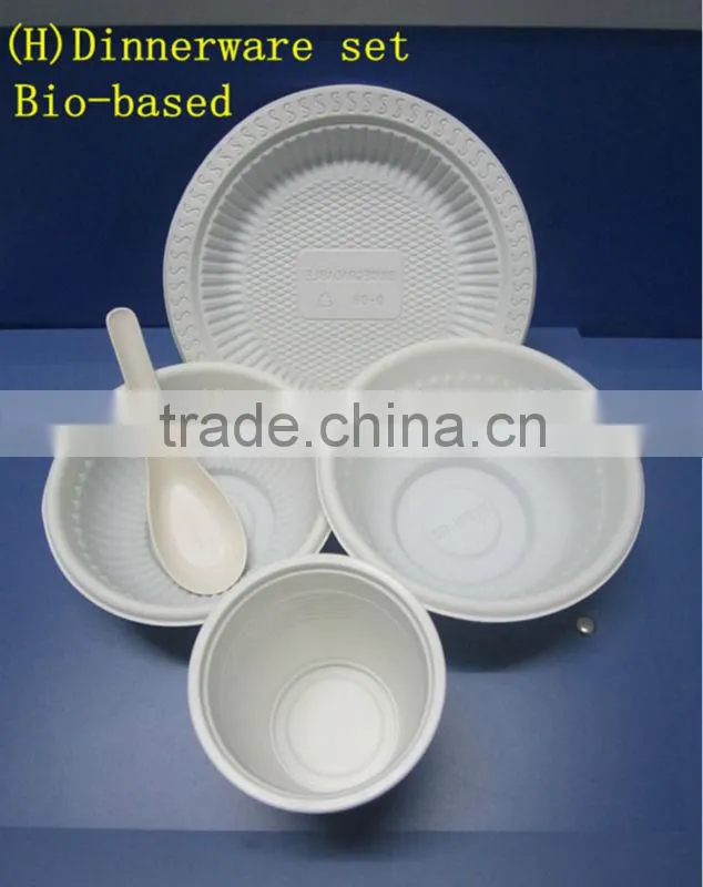 9 inch eco-friendly disposable dinner dishes & plates