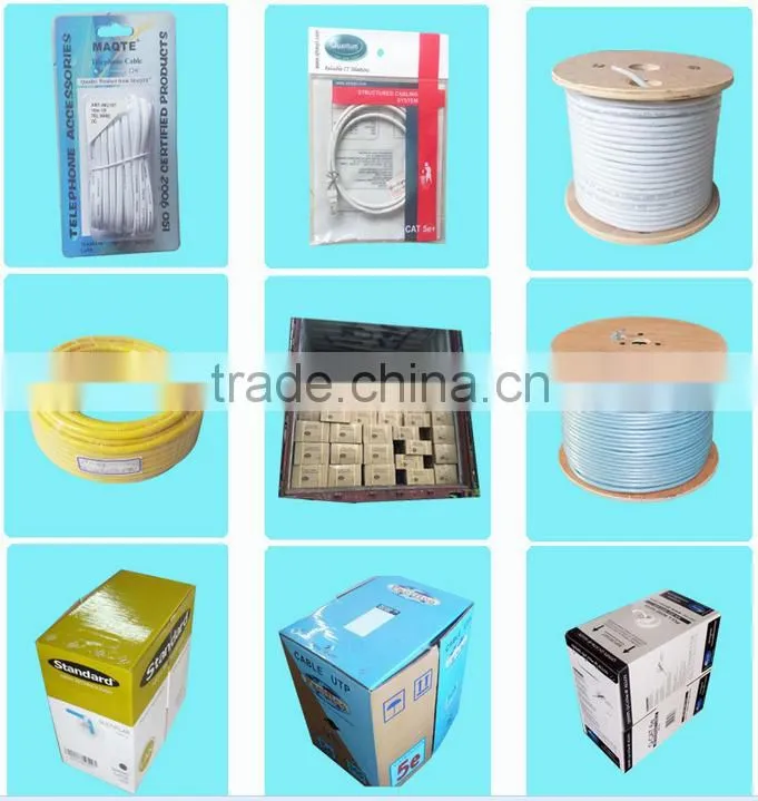 Solid BC conductor duplex FTP CAT6 network cable