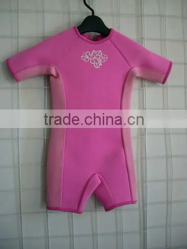 3mm Neoprene Back Zip Kids Shortie Wetsuit