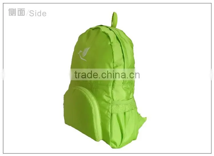 Polyester outdoor sport backpack,professional fashion sports backpack,lightweigh travel folding backpack