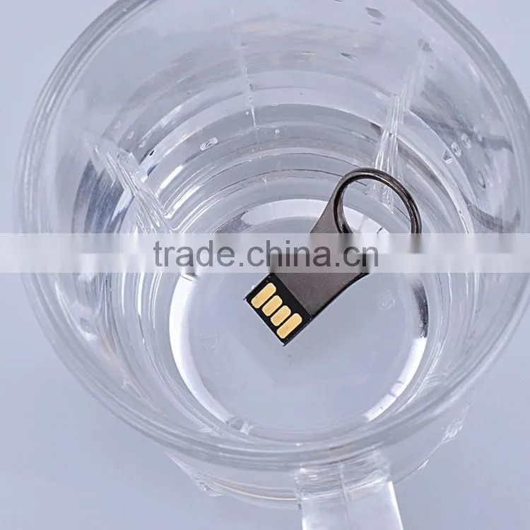 16GB Waterproof USB Flash Drive with Metal Key Ring