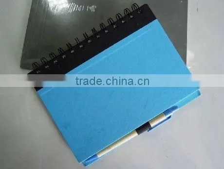 Recycled with a ballpen colorful composition cheap notebook