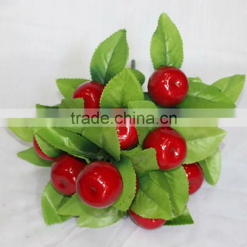 home decoration, 12 heads red mini cheap artificial foam apple plants making