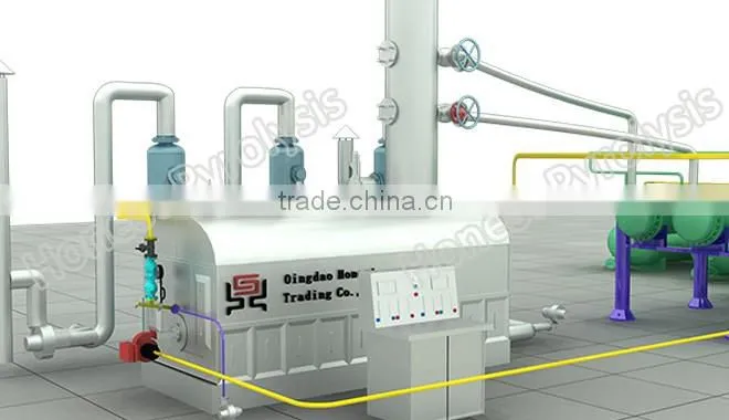 Waste pyrolysis oil distillation plant/oil refinering equipment for waste motor oil to diesel fuel