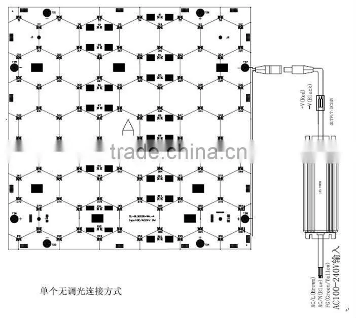 Back light led module for advertising light box
