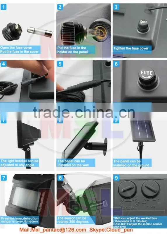54LED Long Working Time PIR Sensor Light