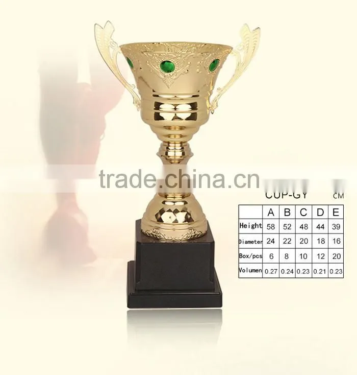Wholesale Hot 2015 Crystal Trophy & Champions League Trophy Souvenirs For Sports Trophy