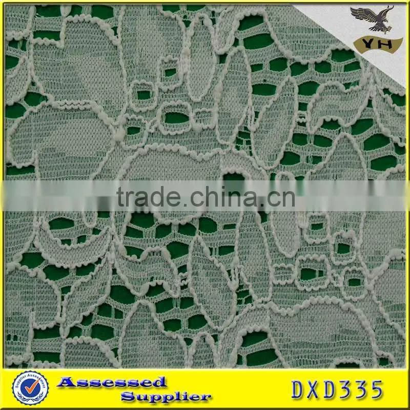 floral cotton lace fabric for bridal dress