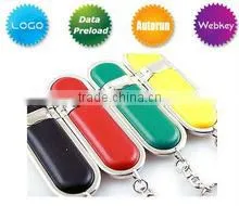 best selling new design leather usb flash drive