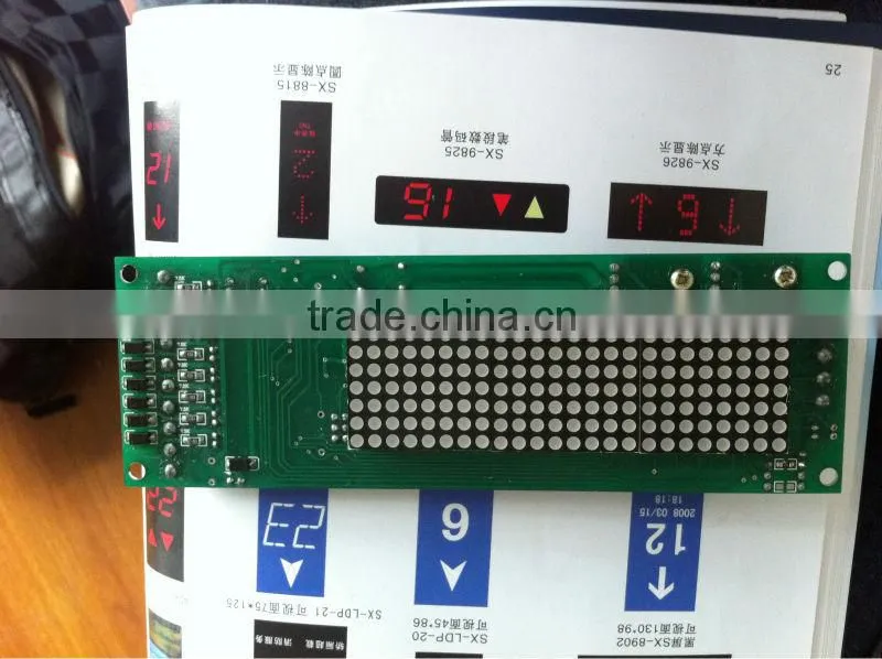 Elevator display, dot matrix display