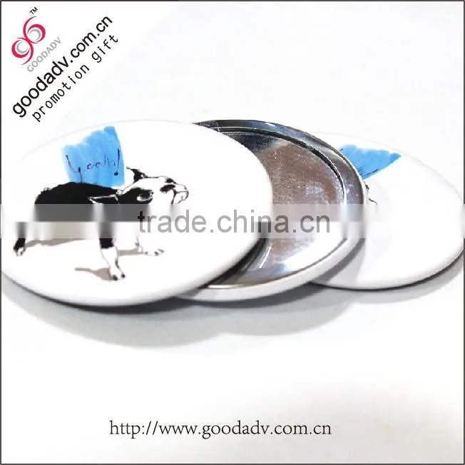 New fashion cheap travel mirrors custom tin mirror