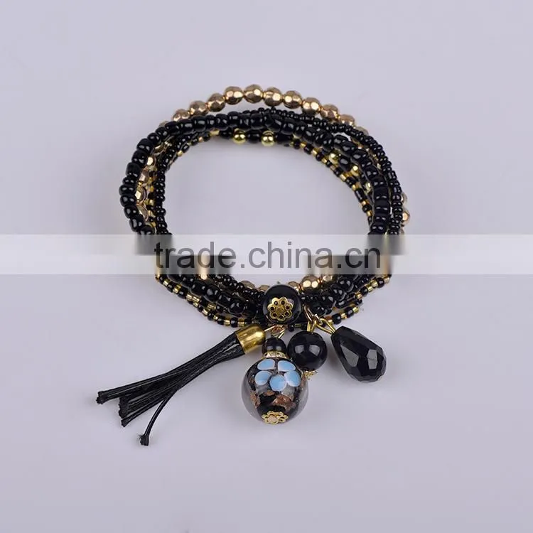 Factory Discount Prices Handmade beads braided brazil bracelet