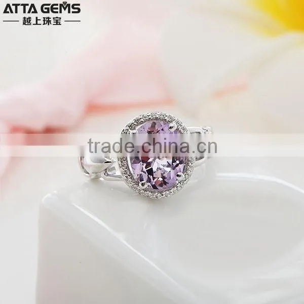 Latest beautiful 925silver ring narutal gemstones ring