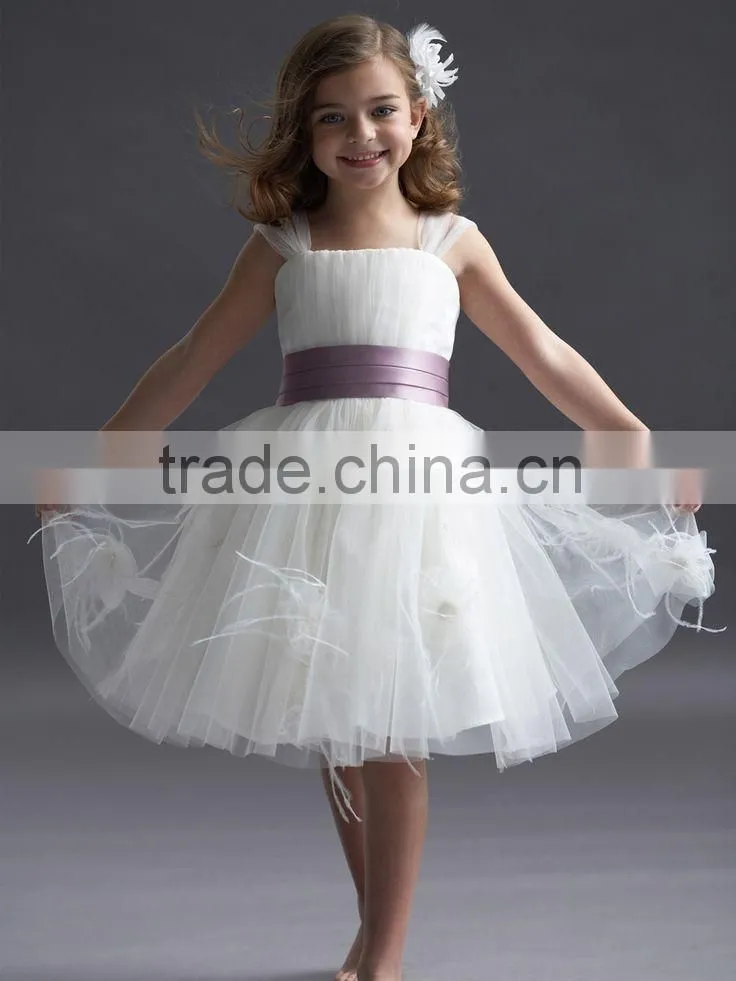Beautiful wedding party dress fluffy children dress long tutu dress for baby girls girls puffy rainbow tutu dress kids