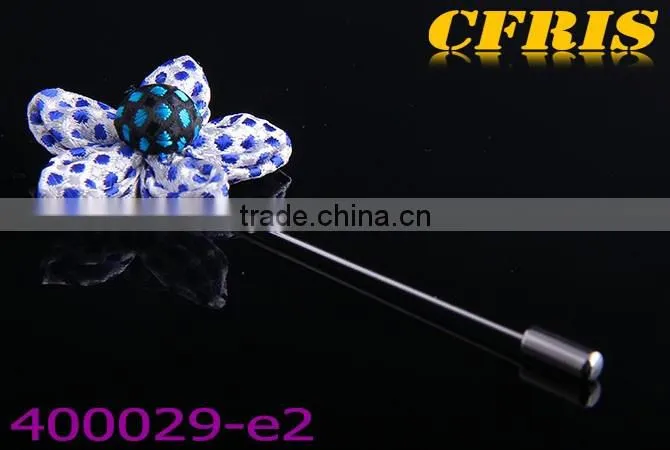 2016 New arriving spot flower,six color cloth lapel pin e1-f6