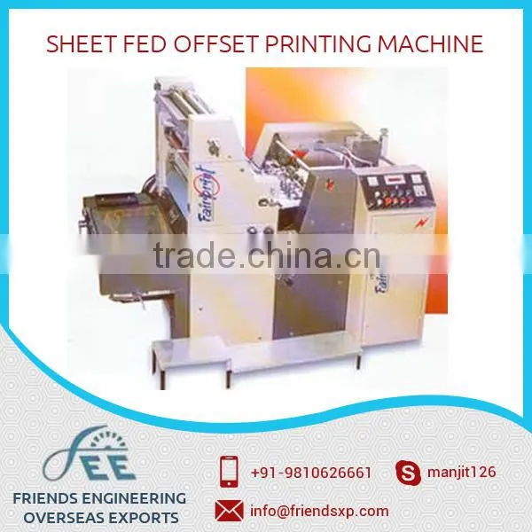 Sheet Fed Offset Printing Machine from Top Brand