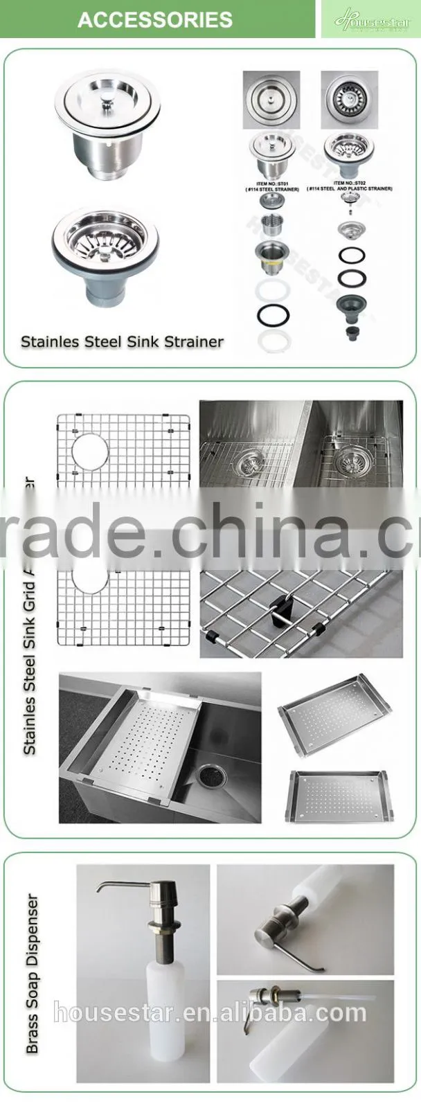 Housestar New Kitchen Designs American Sink Used Commercial Stainless Steel Sink Kitchen SInk For USA 2318Y