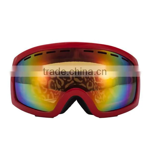 Mirrored lens snowboard goggles for men, REVO lens goggles