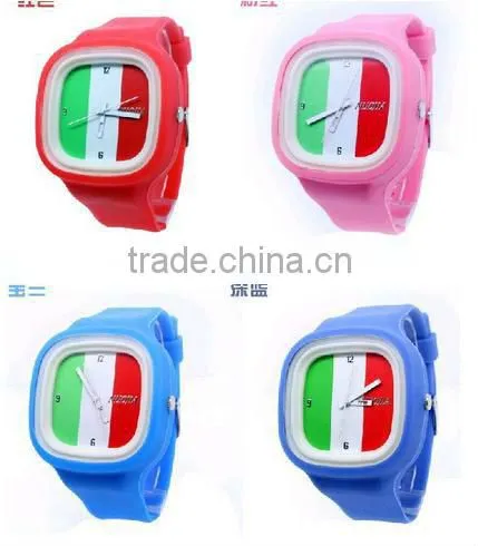 cheap and fashion oem silicone jelly watch