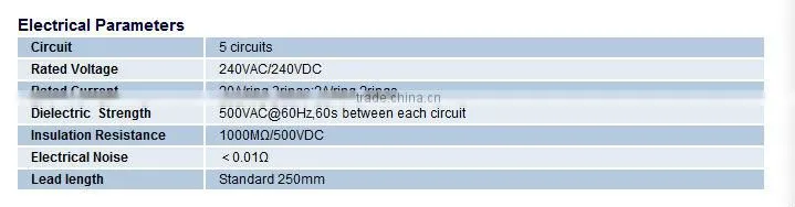 OD 22mm 5 conductors electrical contacts slip ring rotary joint slip ring