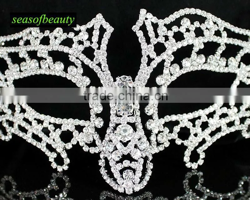 wholesale rhinestone diamond masquerade mask