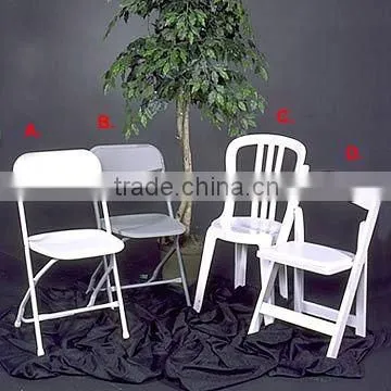 Outdoor Leisure Metal Leg Plastic Folding Chair