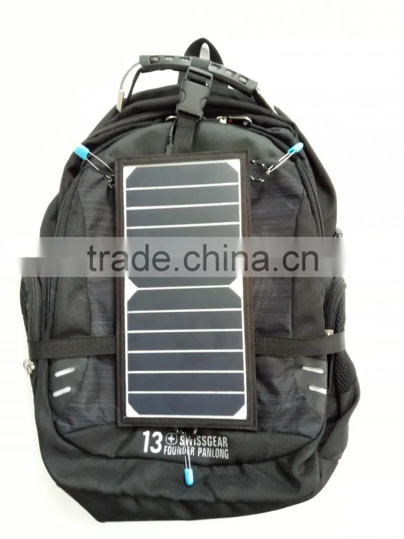 6.5w outdoor waterproof solar mobile power bank charger for iphone