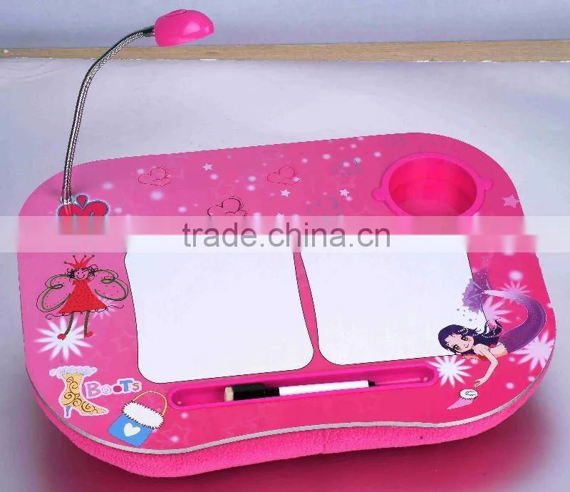 Kid's Laptop Desk ith LED Light & Marker/eraser