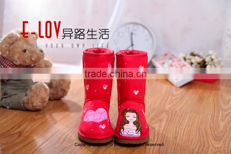 Hot sales high quality and cheap red boots women