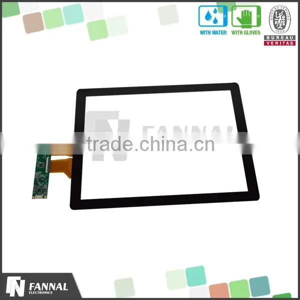 EXC7200 Glass+Glass Structure 15 Inch USB Multi Touch Screen Overlay Kit