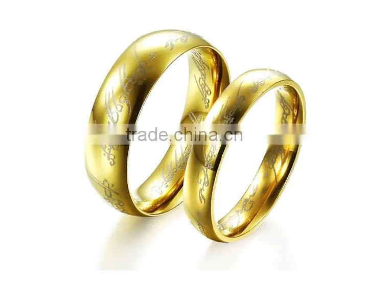 KSTONE Wholesale Supreme Lord of the Rings stainless steel couple rings