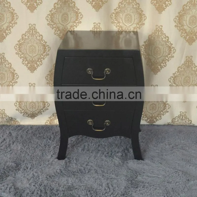 French style modern bedroom furniture oak wood wardrobe with two door