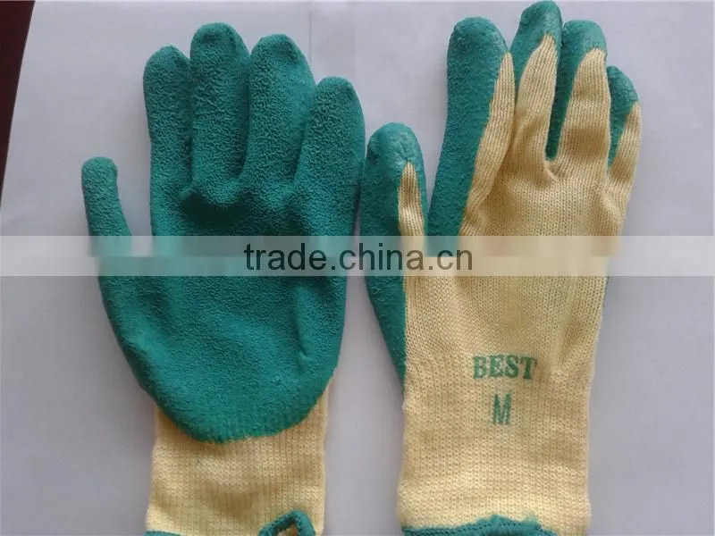 gauge nylon PVC safety golve,hand protective gloves,green,black,red,etc. 13
