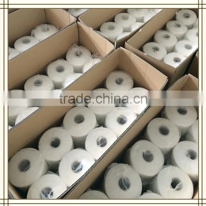 100% yizheng fiber polyester sewing thread 40/2 5000yards in white and colors