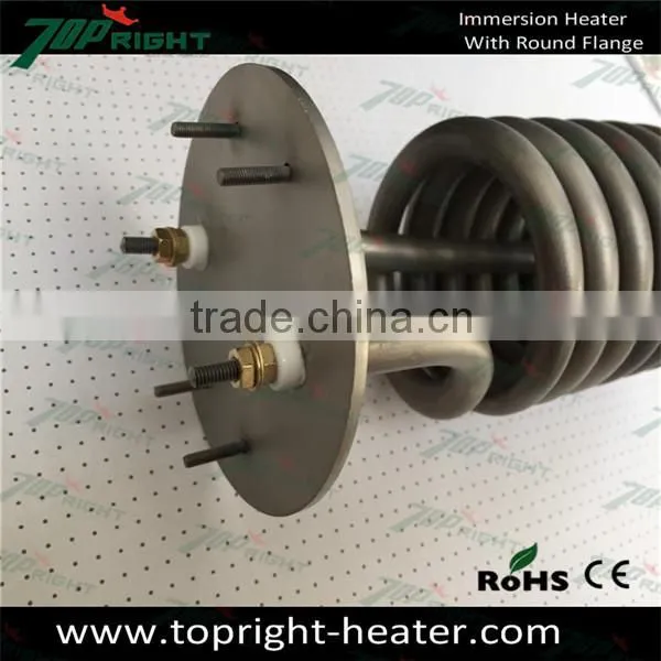 hex flange electric immersion tubular heater for electric water heater 240v 9250w
