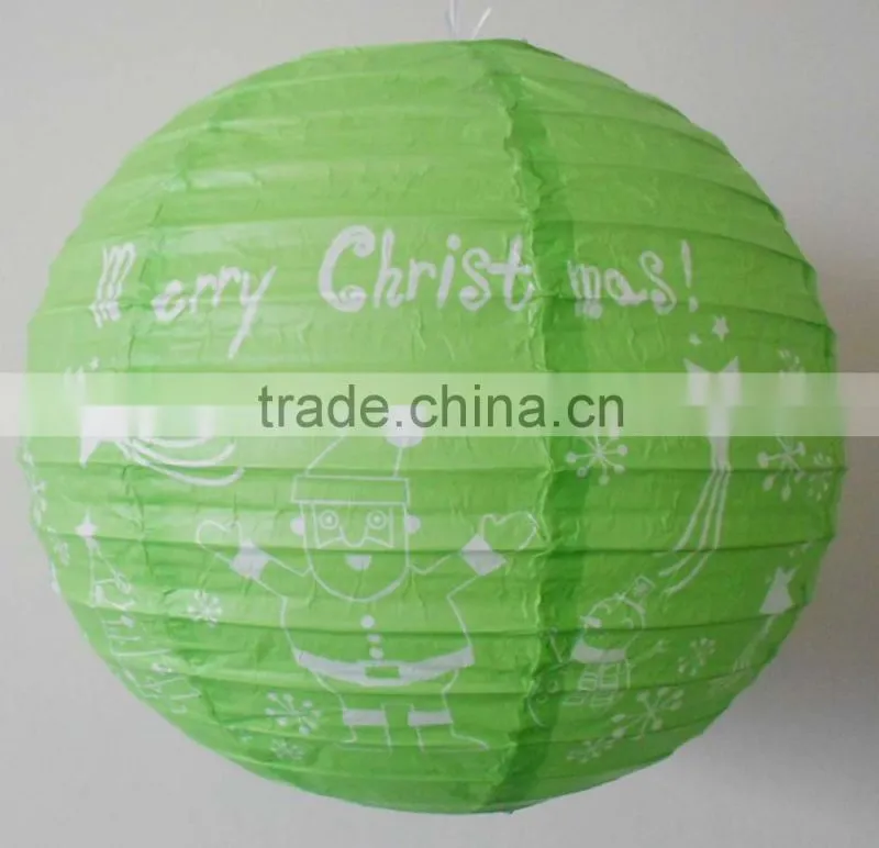 Christmas decoration snowing paper lamp lantern
