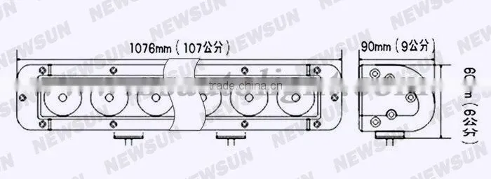 42.4 inch 260W LED Light Bars,LED Light Bulb, LED Flood Light C ree LED Light Bar