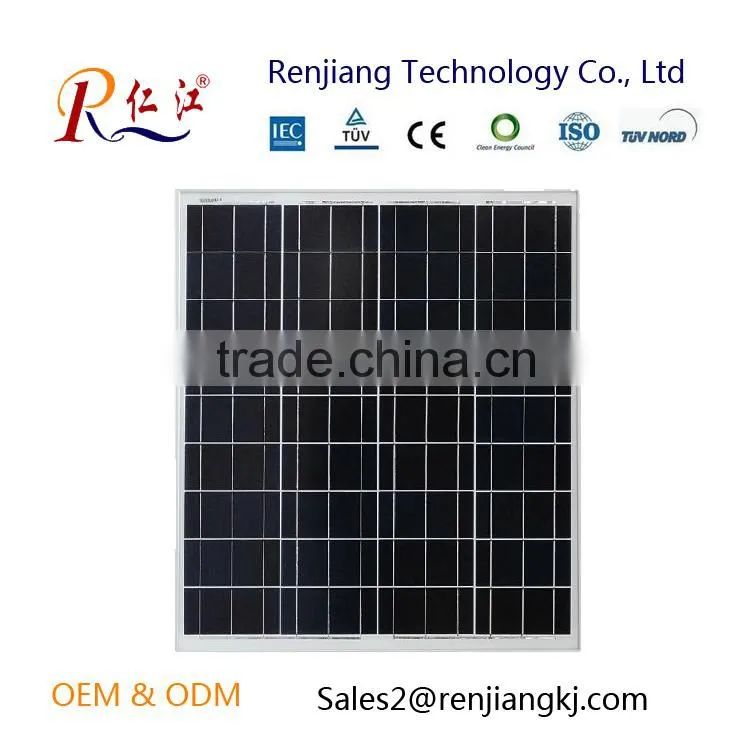 RJ Aluminium alloy oem 50w 75w 80w 100w 200w 300w sunpower solar panel