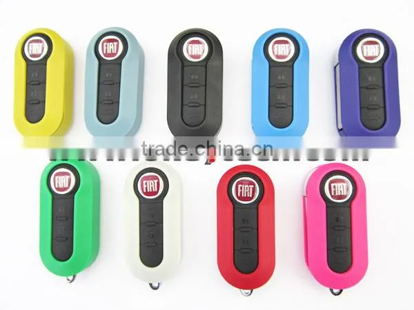 Best price fiat 500 remote key shell for shell key fiat 500 3 buttons fiat key cover for fiat 500 key cover