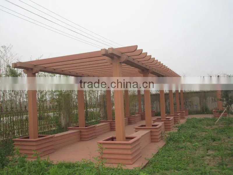 2016 Hot Sales Waterproof WPC Outdoor Pergola
