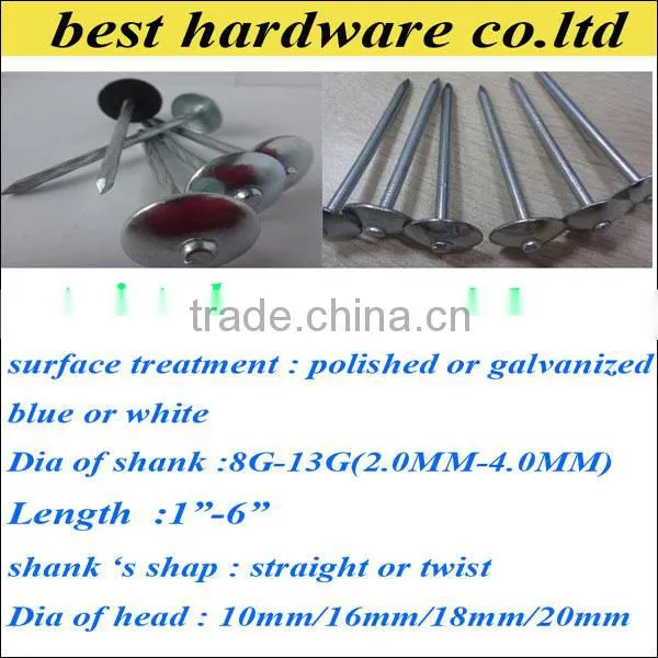 flat roofing nail type