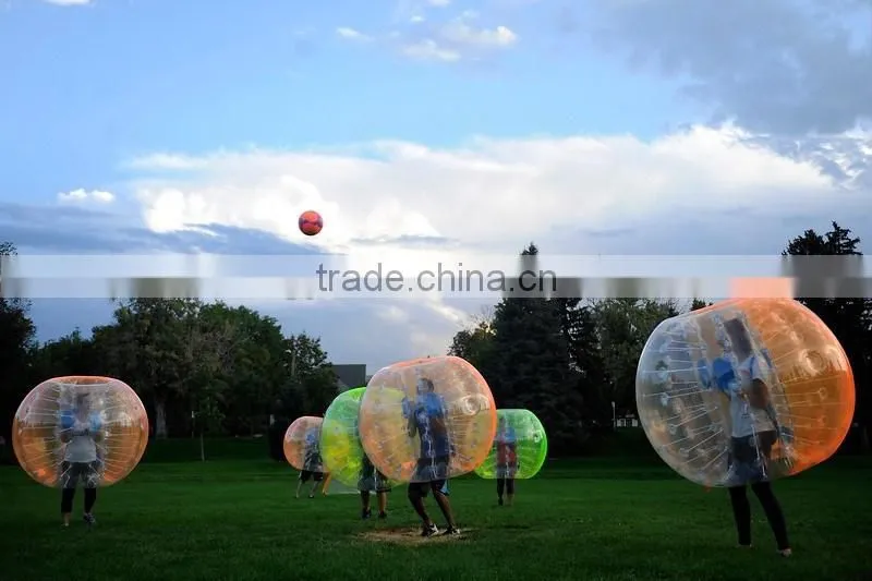 Crazy fun human sized soccer bubble ball, cheap bubble soccer ball